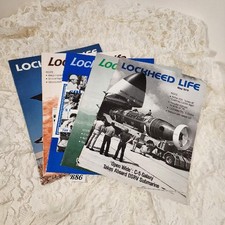 5 Lockheed Life magazines 1970s 1980s Lockheed Aircraft Company brochures picture