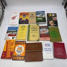 Vintage Farm Advertising Pocket Ledger Notebook Lot 16 DeKalb Cargill Omaha Seed picture