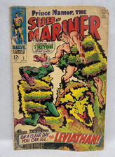 SUB-MARINER #3 - July 1968 Marvel Comics - John Buscema Cover picture