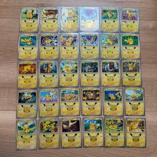 30th Anniversary Pikachu Card Complete Set 30 Cards Pokemon picture