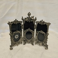 Elias Vintage 1992 American 1812 Tri Fold Frame Sterling Pewter Good Forever USA picture