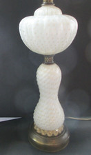 Vintage Murano Barovier & Toso MCM Glass Lamp Gold Controlled Bubbles picture