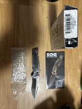 SOG Stingray 2.0 SR-02 Carbon Fiber VG-10 San Mai Japan Unused w/ Box picture