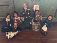 Vintage Byers Choice Ltd. The Carolers•Lot of 5 Christmas Holiday Decor 2000-‘06 picture