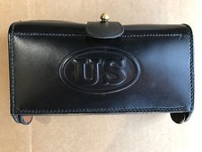 Army M1874 McKeever Leather Ammo Pouch Type 2 for .45-70 Springfield Indian Wars picture