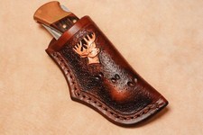 Custom Leather Sheath w/deer for Buck 110 picture
