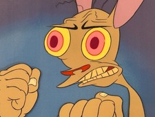 HUGE REN TWO Ren and Stimpy Production Cels with COA and seal ULTRA RARE picture
