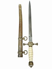 WWII German Kriegsmarine Naval Dagger by Carl Eickhorn Lighting Bolt picture