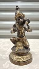 Vintage Indian Hindu Hanuman Sculpture 8in. Metal picture