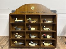 Ducks Unlimited Waterfowler's Heritage 12 Piece Miniature Duck Decoy Display picture