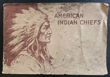 Rare 1954 Book of American Indian Chiefs collection of 40 Red Man Images picture