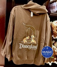NWT 2026 Disney Parks Classic D Chip & Dale Brown Pullover Hoodie ALL SIZES picture