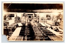 RPPC ~ Interior of Sawmill, Westwood CA Lassen County picture