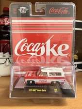 M2 1/64 1973 GMC Jimmy Sierra COKE SPONSOR - ERROR IN TAG NAME SHOW 