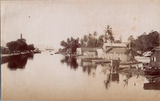 Martinique, Fort de France, Rivière Madame, vintage print, ca.1880 vintage print picture