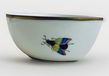 Herend Rothschild #6005 Small Porcelain Trinket Bowl Whimsical Insects No Lid picture