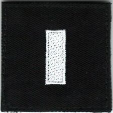Black White O-2 O2 LT Lieutenant Rank Patch Fits For VELCRO® BRAND Fastener picture