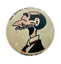Vintage 1946 Kellogg's Pep Pinback Button - Uncle Bim picture