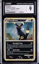 2011 CALL OF LEGENDS #22 UMBREON CGC 9 SWIRL picture
