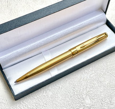 Vintage Parker Sonnet Cascade Ballpoint Pen Gold Plated Made in France BS127 picture