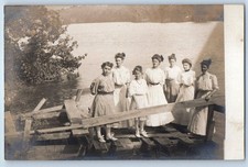c1910's Group Of Women Lake View Buchanan Michigan MI RPPC Photo Postcard picture