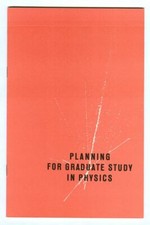 Vintage 1965 PLANNING for GRADUATE STUDY in PHYSICS Booklet Am Inst of Physics picture