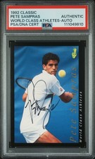 1992 CLASSIC WORLD CLASS ATHLETES AUTO PETE SAMPRAS PSA AUTHENTIC AUTO AUTHENTIC picture