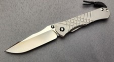 NEW Chris Reeve Knives Umnumzaan Glass Blasted Ti / Drop Point MagnaCut Blade picture