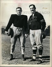 1942 Press Photo West Point NY coach Earl Blaik & player Henry J Mazur picture