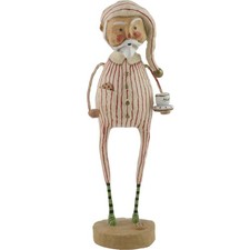Lori Mitchell Late Night Snack Santa Claus Christmas Figure Folk Art Figurine picture