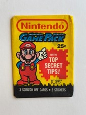 1989 Topps Nintendo Game Pack Mario EMPTY WRAPPER picture