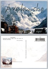 Continental Telluride Colorado Avalanche Mountain Town View Winter Postcard picture