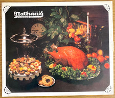 1970 NATHAN'S FAMOUS INC. vintage catering menu CONEY ISLAND HOT DOGS, NEW YORK picture
