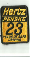 Hertz Penske truck 23 years of safe driving driver patch 3-1/2 X 2-5/8 #717 picture