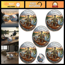 Eternal Fisherman Challenge Coin Set - Funny Fishing Humor Gift for Men (5PCS) picture