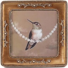 4x4 vintage photo frame, small antique wall decoration, Victorian-style square picture