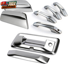 Chrome Door Handle Mirror & Tailgate Covers for Chevy Silverado GMC 14-18 picture