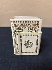 Vintage Italian leather playing cards books with Holder picture
