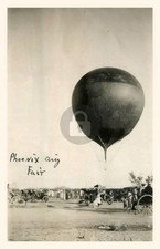Phoenix AZ Arizona Hot Air Balloon at the Fair 1910s RPPC Photo Postcard COPY picture