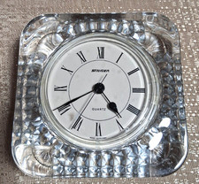 Good Used STAIGER Crystal QUARTZ Desk / Mantel Clock 4