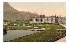 Upper Engadine Kursaal Hotel Standard Postcard COPY RPPC picture