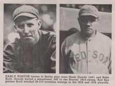 1914 1916 1918 World Series Babe Ruth Hank Gowdy Boston Article Page Photo 1948 picture