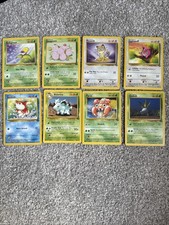 JOBLOT BUNDLE JUNGLE ASSORTED COLOURLESS GRASS WATER POKEMON CARDS picture