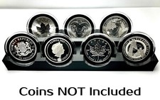 7-Coin Stage Display Stand for Capsules & Flips, Bullion Rounds, Challenge Coins picture