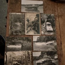RPPC 8 Postcard Lot Wisconsin Dells WI Scenic Boat Tours Rivers Tourism Scenes picture