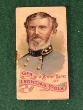 1889 Duke's Cigarettes History Of Generals (N78) GEN. J C PEMBERTON; Graded 3 picture