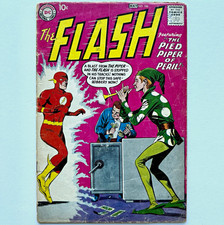 Flash #106 DC 1959 First Gorilla Grodd & Pied Piper, missing centerfold picture