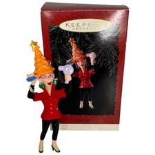 VTG 1996 Hallmark Keepsake Christmas Ornament HIGH STYLE Hair Dresser with Box picture