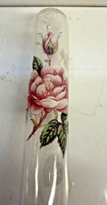 Original 1970's Hand Made Glass Head Pink Rose Carburetor Used 5 Inch Rare picture