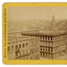 Stereoview of Philadelphia PA from Independence Hall Steeple by Purviance c1870 picture